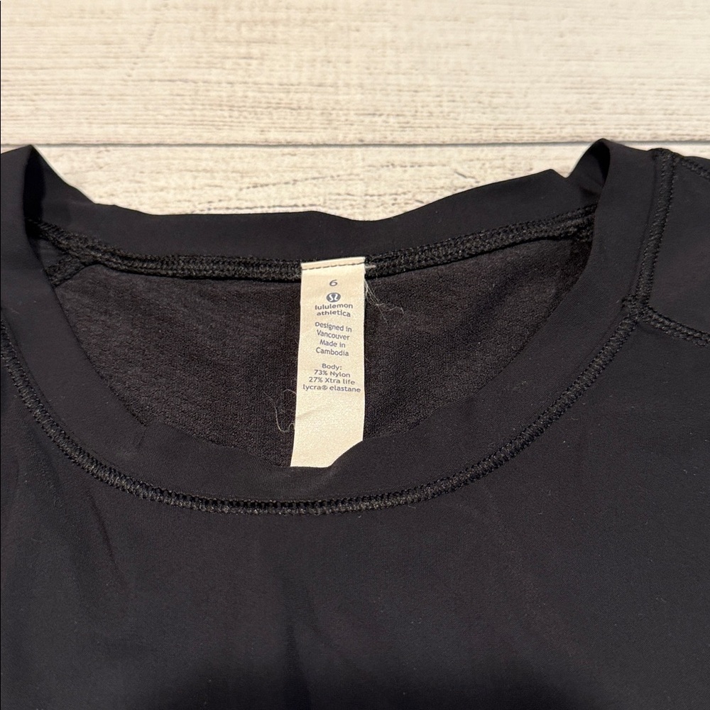 🍋Women’s Lululemon Quick Pace Long Sleeve size 6 black🍋 - Picture 3 of 15